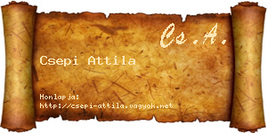 Csepi Attila névjegykártya